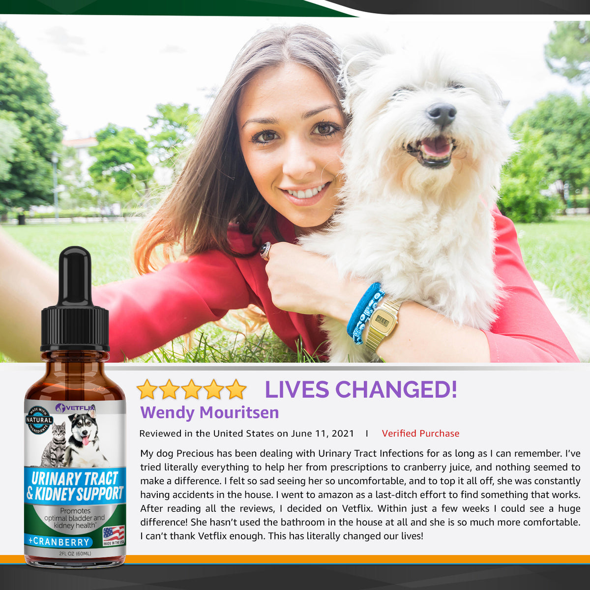 Vetflix UTI & Kidney Support for Dogs & Cats